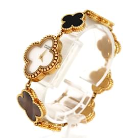 Van Cleef & Arpels-Van Cleef & Arpels Alhambra Yellow Gold Quartz Watch-Other