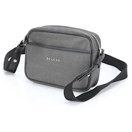 Bulgari-Bvlgari Weekend Leather Shoulder Bag Tote-Black