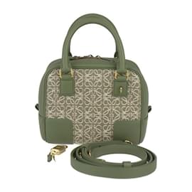 Loewe-Loewe Amazona 16 Square Handbag-Green