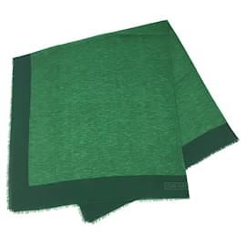 Louis Vuitton-Louis Vuitton Epi Scarf Shawl-Green