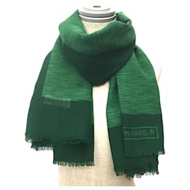 Louis Vuitton-Louis Vuitton Epi Scarf Shawl-Green