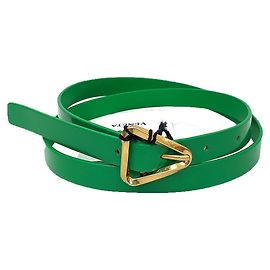 Cinto de couro Triangle Bottega Veneta Verde