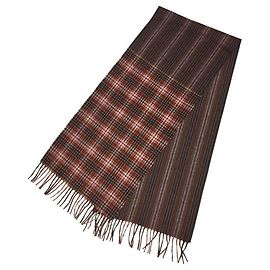 Étole en cachemire Louis Vuitton Marron Rouge