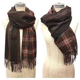 Louis Vuitton-Louis Vuitton Cashmere Stole-Brown,Red