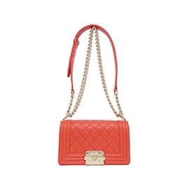 Chanel-Chanel Boy Line 67085 Shoulder Bag-Red
