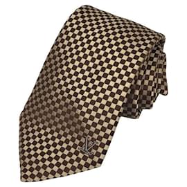 Louis Vuitton-Gravata de seda marrom Louis Vuitton-Marrom