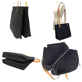 Hermès-Sac tote Cabas de Poche Hermes Amedaba-Noir