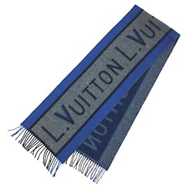 Louis Vuitton-Xale de lã e caxemira Louis Vuitton-Marrom,Azul