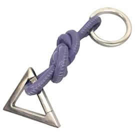 Bottega Veneta-Bottega Veneta Triangle Key Ring-Silvery