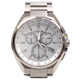 Citizens of Humanity-Citizen Attesa Men's Eco-Drive Solar Watch-Silvery