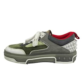 Christian Louboutin-Christian Louboutin 27 Astro Ruby Spike Studs Sneakers-Brown