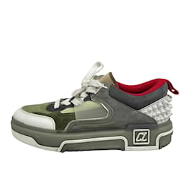 Christian Louboutin-Christian Louboutin 27 Astro Ruby Spike Studs Sneakers-Brown