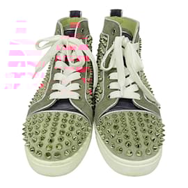 Christian Louboutin-Christian Louboutin Pink and Purple High Top Sneakers-Pink,Purple