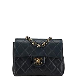 Chanel-Chanel Matelasse Coco Mark Chain Shoulder Bag-Black