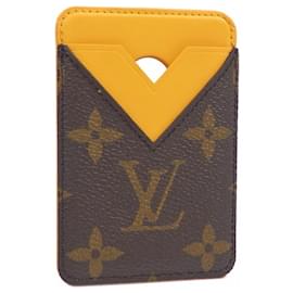 Louis Vuitton-Louis Vuitton Monogram Macassar Card Case-Golden,Yellow,Monogram
