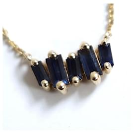 Autre Marque-Suzanne Kalan Sapphire & Gold Necklace-Golden