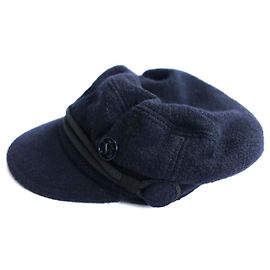 Maison Michel New Abby Sailor Cap Hat Navy Navy blue