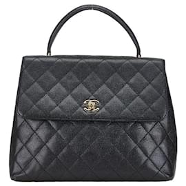 Chanel-Chanel Matelasse Coco Mark Handbag-Black
