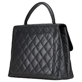 Chanel-Chanel Matelasse Coco Mark Handbag-Black