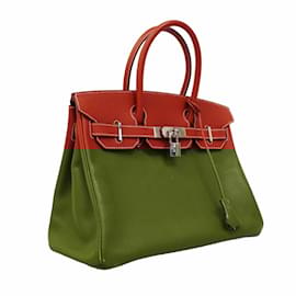 Hermès-Hermes Birkin 30 Handbag in Sanguine Epsom Leather-Red