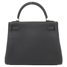 Hermès-Hermes Kelly 28cm Handbag-Black