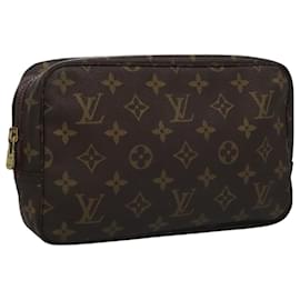 Louis Vuitton-LOUIS VUITTON Monogram Trousse Toilette 23 Clutch Bag M47524 LV Auth yk17045-Monogram