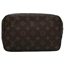 Louis Vuitton-LOUIS VUITTON Monogram Trousse Toilette 23 Clutch Bag M47524 LV Auth yk17045-Monogram