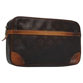 LOUIS VUITTON Monogram Compiegne 28 Clutch Bag M51845 LV Auth ti2707 Monogram