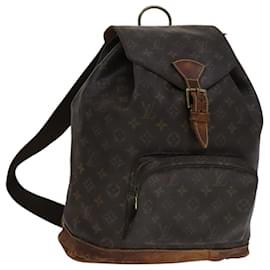 Louis Vuitton-LOUIS VUITTON Monogram Montsouris GM Backpack M51135 LV Auth 112463-Monogram