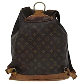 Louis Vuitton-LOUIS VUITTON Monogram Montsouris GM Backpack M51135 LV Auth 112463-Monogram