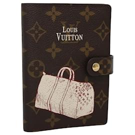 Louis Vuitton-LOUIS VUITTON Monogram Keepall Agenda PM Day Planner Cover R20964 LV Auth 110128-Monogram
