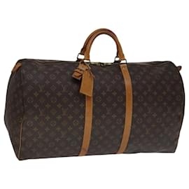 Louis Vuitton-LOUIS VUITTON Monogram Keepall 60 Boston Bag M41422 LV Auth yk16857-Monogram