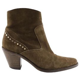Free Lance Botas western de camurça Marrom