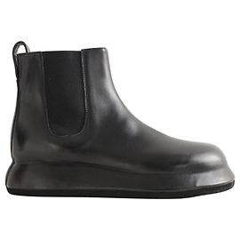 Jacquemus Botas de couro pretas Preto