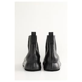 Jacquemus-Black leather boots-Black