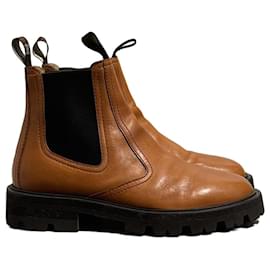 Céline CELINE Stiefeletten T.EU 37 Leder Kamel