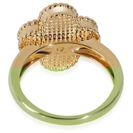 Van Cleef & Arpels-Van Cleef & Arpels Vintage Alhambra Ring With Carnelian In 18K Yellow Gold, .05-Other
