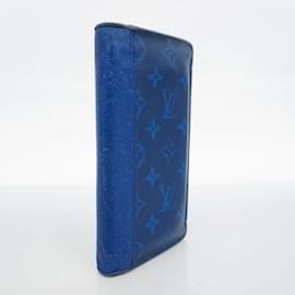 Louis Vuitton-Louis Vuitton Long Wallet Taigarama Portefeuille Brazza M30297 Cobalt-Blue