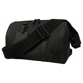 Louis Vuitton-Louis Vuitton Aerogram City Keepall Shoulder Bag-Black