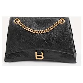 Balenciaga-crush medium chain-Black