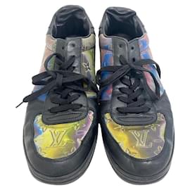 Louis Vuitton-Louis Vuitton 2021 Rivoli Line Rainbow Sneakers-Black