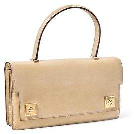 Bolsa Hermès Piano em couro box creme Cru