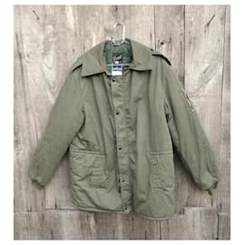 Gloverall-Men Coats Outerwear-Khaki