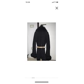 Roberto Cavalli-Coats, Outerwear-Black