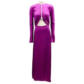 Autre Marque-Johanna Ortiz Intense Magenta Leona Valiente Maxi Dress-Purple