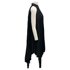 Autre Marque-Rosetta Getty Black Pleated Shirtdress-Black