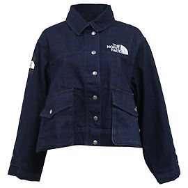 The North Face 1998 Embroidered Denim Jacket in Blue Cotton Denim Blue