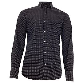 Camicia a pois Dolce & Gabbana in cotone nero Nero