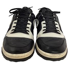Gucci-Gucci Mac80 Sneakers in Black Leather-White,Cream