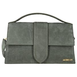 Jacquemus-Jacquemus La Montagne Le Grand Bambino Bag in Green Leather-Green